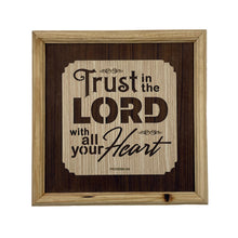 Load image into Gallery viewer, Laser Engraved Wood Frame – 12x12 Inch | Rustic Wall Art with Precision Detailing
