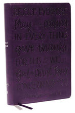 Load image into Gallery viewer, KJV, Large Print Center-Column Reference Bible, Verse Art Cover Collection, Leathersoft, Purple, Red Letter, Thumb Indexed, Comfort Print Imitation Leather