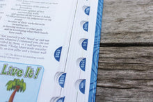 Load image into Gallery viewer, Niv, Adventure Bible, Leathersoft, Blue, Full Color, Thumb Indexed Tabs Imitation Leather