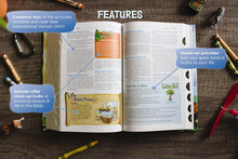 Load image into Gallery viewer, Niv, Adventure Bible, Leathersoft, Blue, Full Color, Thumb Indexed Tabs Imitation Leather