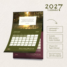 Load image into Gallery viewer, Asha Books 2027 Christian Wall Calendar – Fear Not | 12 x 17 Inches