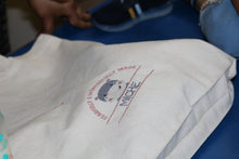 Load image into Gallery viewer, "Fearfully and Wonderfully Made" Kids Tote Bags | Customisable with your child's name in multi-color embroidery