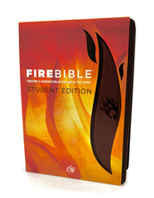 Load image into Gallery viewer, Fire Bible: English Standard Version, Brass Brown / Chestnut: Igniting a Generation in the Life of the Spirit Imitation Leather – Student Edition,
