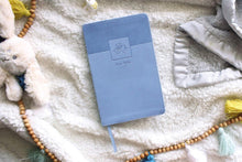 Load image into Gallery viewer, NIV, Baby Gift Bible, Holy Bible, Leathersoft, Blue, Red Letter, Comfort Print: Keepsake Edition Leather Bound
