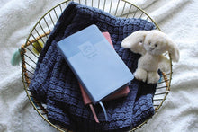 Load image into Gallery viewer, NIV, Baby Gift Bible, Holy Bible, Leathersoft, Blue, Red Letter, Comfort Print: Keepsake Edition Leather Bound