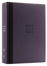 Load image into Gallery viewer, NKJV, Compact Single-Column Reference Bible, Hardcover, Gray, Comfort Print: Holy Bible, New King James Version