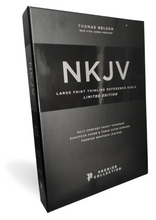 Load image into Gallery viewer, NKJV, Thinline Reference Bible, Large Print, Premium Goatskin Leather, Brown, Premier Collection, Comfort Print: Holy Bible, New King James Version Leather Bound