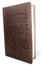 Load image into Gallery viewer, NKJV, Personal Size Reference Bible, Verse Art Cover Collection, Genuine Leather, Brown, Red Letter, Comfort Print: Holy Bible, New King James Version Leather Bound. Simple / Thumb Indexed.