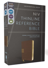 Load image into Gallery viewer, Niv, Thinline Reference Bible, Leathersoft, Brown, Red Letter, Comfort Print: New International Version, Brown, Leathersoft, Thinline Reference Bible, Red Letter, Comfort Print Imitation Leather – Import