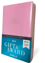 Load image into Gallery viewer, Niv, Gift and Award Bible, Leather-Look, Pink, Red Letter Edition, Comfort Print: New International Version, Pink, Leather-Look, Gift and Award – Import