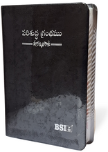 Load image into Gallery viewer, Telugu Holy Bible Compact edition, PU, Leather Look, Indexed.