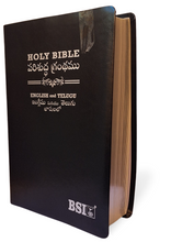 Load image into Gallery viewer, Bilingual Holy Bible, English and Telugu Diglot Leather/Hardcover