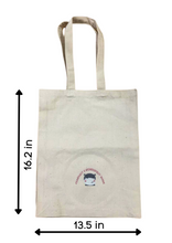 Load image into Gallery viewer, "Fearfully and Wonderfully Made" Kids Tote Bags | Customisable with your child's name in multi-color embroidery