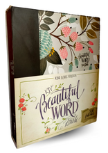 Load image into Gallery viewer, KJV, Beautiful Word Bible, Cloth over Board, Multi-color Floral, Red Letter Edition: 500 Full-Color Illustrated Verses Hardcover