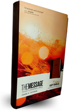 Load image into Gallery viewer, The Message Deluxe Gift Bible - Brown and Tan