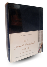 Load image into Gallery viewer, KJV, Journal the Word Bible, Hardcover, Black, Red Letter Edition: Reflect, Journal, or Create Art Next to Your Favorite Verses
