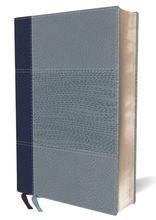 Load image into Gallery viewer, NIV Study Bible: New International Version, Navy / Blue Leather soft, Personal Size, Red Letter, Comfort Print (NIV Study Bible, Fully Revised Edition)