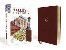 Load image into Gallery viewer, Niv, Halley's Study Bible, Leathersoft, Burgundy, Red Letter Edition, Comfort Print: Making the Bible's Wisdom Accessible Through Notes, Photos, and Maps