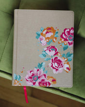 Load image into Gallery viewer, NIV, Journal the Word Bible for Teen Girls, Leathersoft over Board, Gold/Floral, Red Letter: Includes Over 450 Journaling Prompts! Hardcover