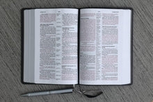 Load image into Gallery viewer, Niv, Compact Center-Column Reference Bible, Leathersoft, Black, Red Letter, Comfort Print: New International Version, Black, Leathersoft, Center-Column Reference, Red Letter, Comfort Print