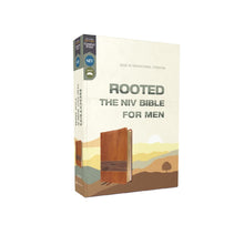 Load image into Gallery viewer, ROOTED NIV BIB FOR MEN: Rooted: the Niv Bible for Men, Brown, Comfort Print Imitation Leather