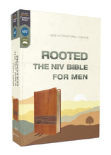 Load image into Gallery viewer, ROOTED NIV BIB FOR MEN: Rooted: the Niv Bible for Men, Brown, Comfort Print Imitation Leather