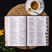 Load image into Gallery viewer, NKJV Holy Bible, Giant Print Thinline Bible, Black Leathersoft, Thumb Indexed, Red Letter, Comfort Print: New King James Version: Holy Bible, Imitation Leather – Large Print