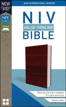Load image into Gallery viewer, Holy Bible: New International Version, Burgundy Leathersoft, Value Thinline Bible Imitation Leather