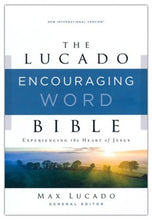 Load image into Gallery viewer, NIV, Lucado Encouraging Word Bible, Cloth over Board, Gray, Comfort Print: Holy Bible, New International Version