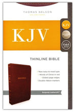 Load image into Gallery viewer, KJV, Thinline Bible, Leathersoft, Burgundy, Red Letter, Comfort Print: Holy Bible, King James Version Imitation Leather