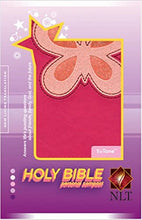 Load image into Gallery viewer, Holy Bible, Personal Compact NLT, TuTone (&quot;Butterfly&quot;) Paperback
