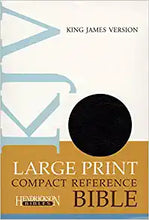 Load image into Gallery viewer, KJV Compact Reference Black Bible Imitation Leather – Large Print,