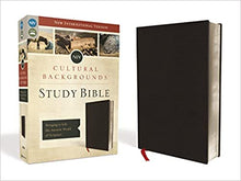 Load image into Gallery viewer, Cultural Backgrounds Study Bible: New International Version, Black, Bonded Leather, Bringing to Life the Ancient World of Scripture Bonded Leather – Illustrated,