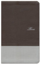Load image into Gallery viewer, NIV Couples' Devotional Bible, Italian Duo-Tone, Chocolate/Silver