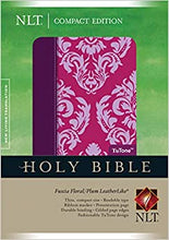 Load image into Gallery viewer, NLT Compact Bible Tutone Fuchsia Floral/Plum Paperback – Import,