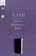 Load image into Gallery viewer, NASB, Classic Reference Bible, Leathersoft, Black, Red Letter, 1995 Text, Comfort Print Imitation Leather – Illustrated

