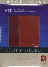 Load image into Gallery viewer, NLT Slimline Center Column Reference Bible, Large Print Imitation Leather – Large Print