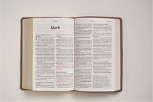 Load image into Gallery viewer, KJV Personal Size Giant Print Bible, Filament Edition, Brown Leather Bound (Red Letter, Genuine Leather, Burgundy)