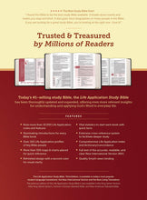 Load image into Gallery viewer, NIV Life Application Study Bible, Third Edition (LeatherLike, Berry) Tyndale NIV Bible with Updated Notes and Features, Full Text New International Version