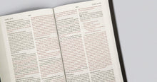 Load image into Gallery viewer, Holy Bible: English Standard Version (ESV): English Standard Version, Brown/Cordovan, Portfolio Design, Red Letter, Thinline Trutone Imitation Leather