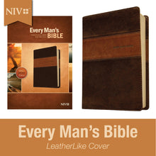 Load image into Gallery viewer, NIV Every Man's Bible Deluxe Heritage Edition - Brown/Tan