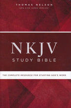 Load image into Gallery viewer, NKJV Study Bible, Hardcover, Comfort Print: The Complete Resource for Studying God’s Word Hardcover