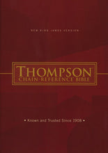 Load image into Gallery viewer, Thompson Chain-Reference Bible, Hardcover, Red Letter: , NKJV, KJV, ESV, NIV, Red Letter Hardcover – Import,