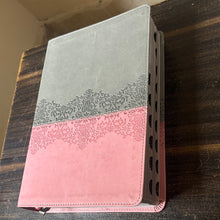 Load image into Gallery viewer, Clearance sale 2024! Life Application Study Bible: New International Version, Caramel / Dark Caramel, Italian Duo-Tone Imitation Leather
