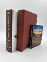 Load image into Gallery viewer, Men of Faith Essentials Bundle – Men’s Devotional Bible + “You Are Irreplaceable” Polo T-Shirt
