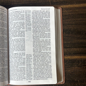 Clearance sale 2024! KJV REF BIBLE CC GP LS BRN: Holy Bible, King James Version Imitation Leather – Large Print,