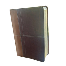 Load image into Gallery viewer, Clearance sale 2024! Life Application Study Bible: New International Version, Caramel / Dark Caramel, Italian Duo-Tone Imitation Leather
