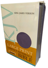Load image into Gallery viewer, KJV Large Print Compact Reference Bible, Flexisoft leather, Lilac
