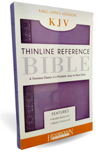 Load image into Gallery viewer, KJV Thinline Reference Bible Lilac: A Timeless Classic in a Portable, Easy-to-Read Style Imitation Leather – Import,
