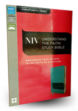 Load image into Gallery viewer, New International Version (NIV), Understand the Faith Study Bible, Leathersoft, Teal: Grounding Your Beliefs in the Truth of Scripture Imitation Leather
